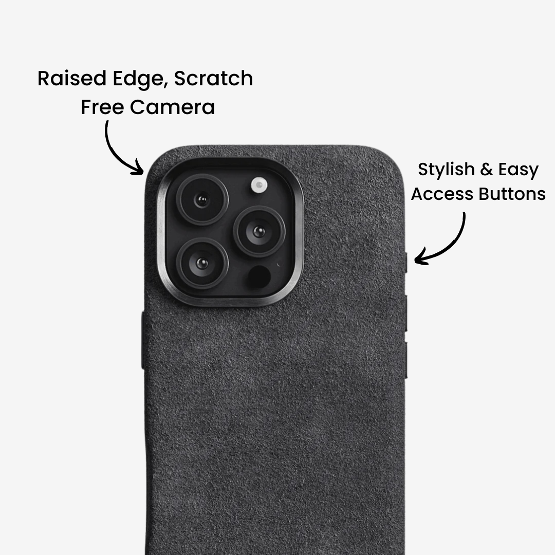 iPhone 15 Series - Alcantara Case - Space Grey