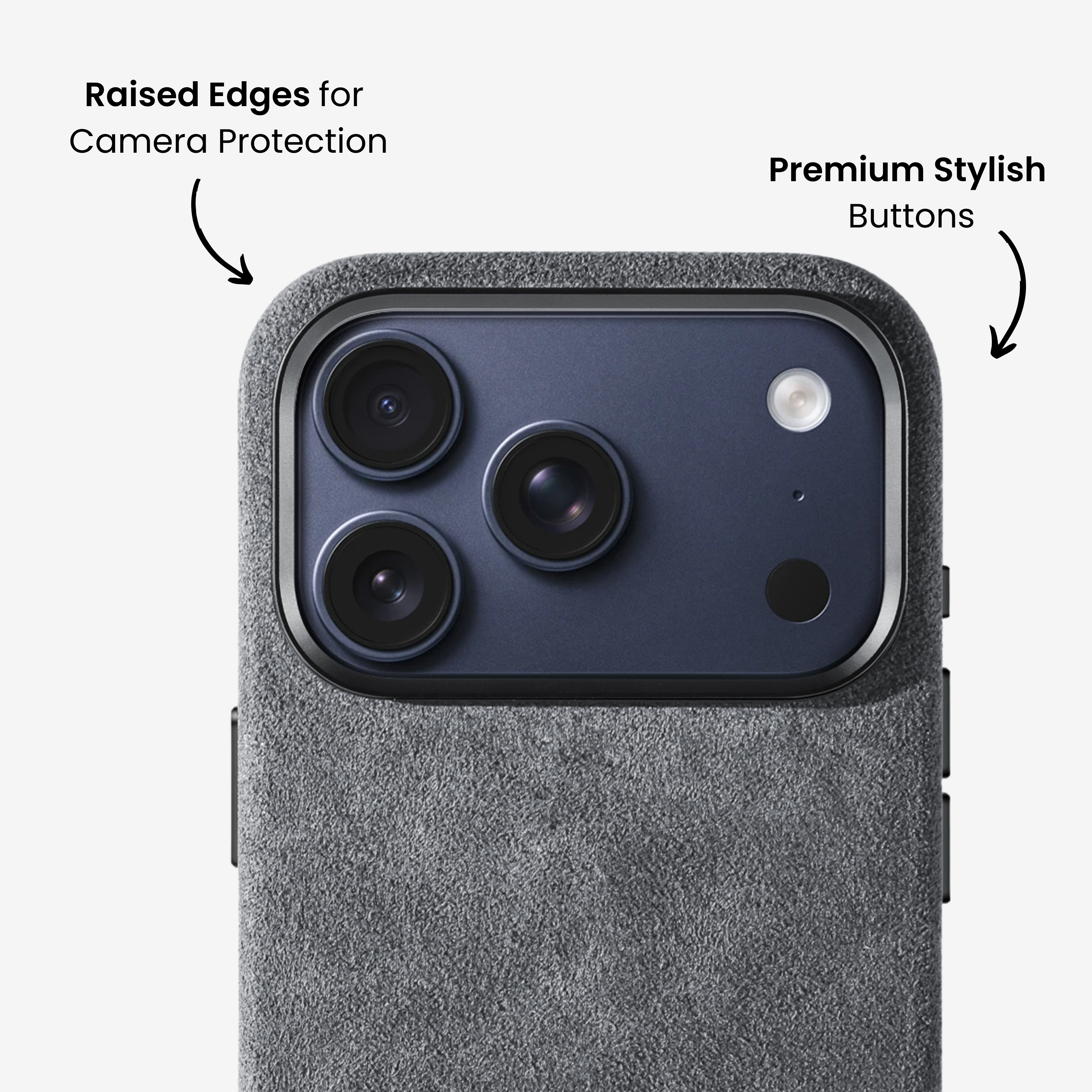 iPhone 17 Series - Alcantara Case - Nardo Grey