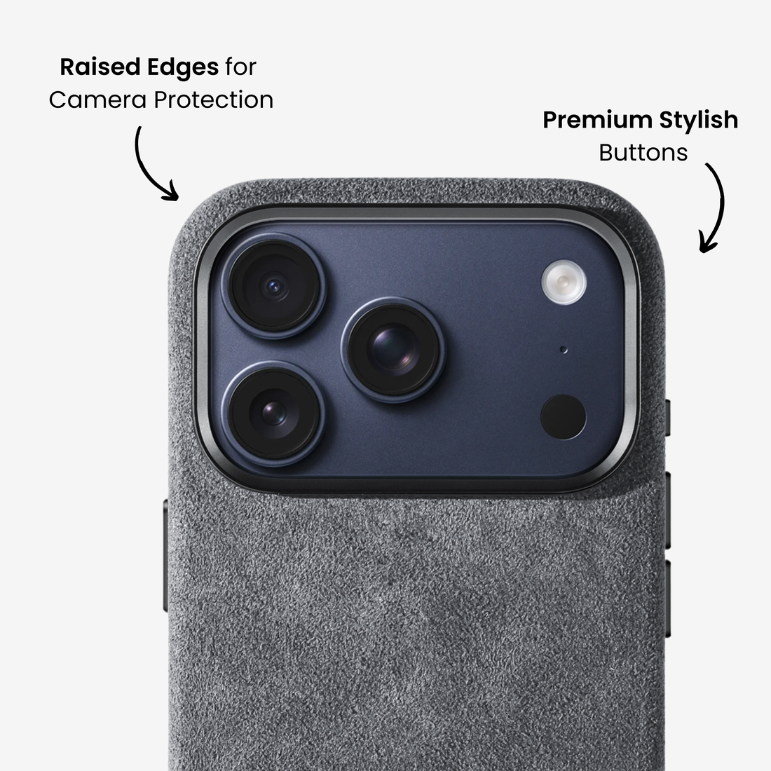 iPhone 17 Series - Alcantara Case - Nardo Grey