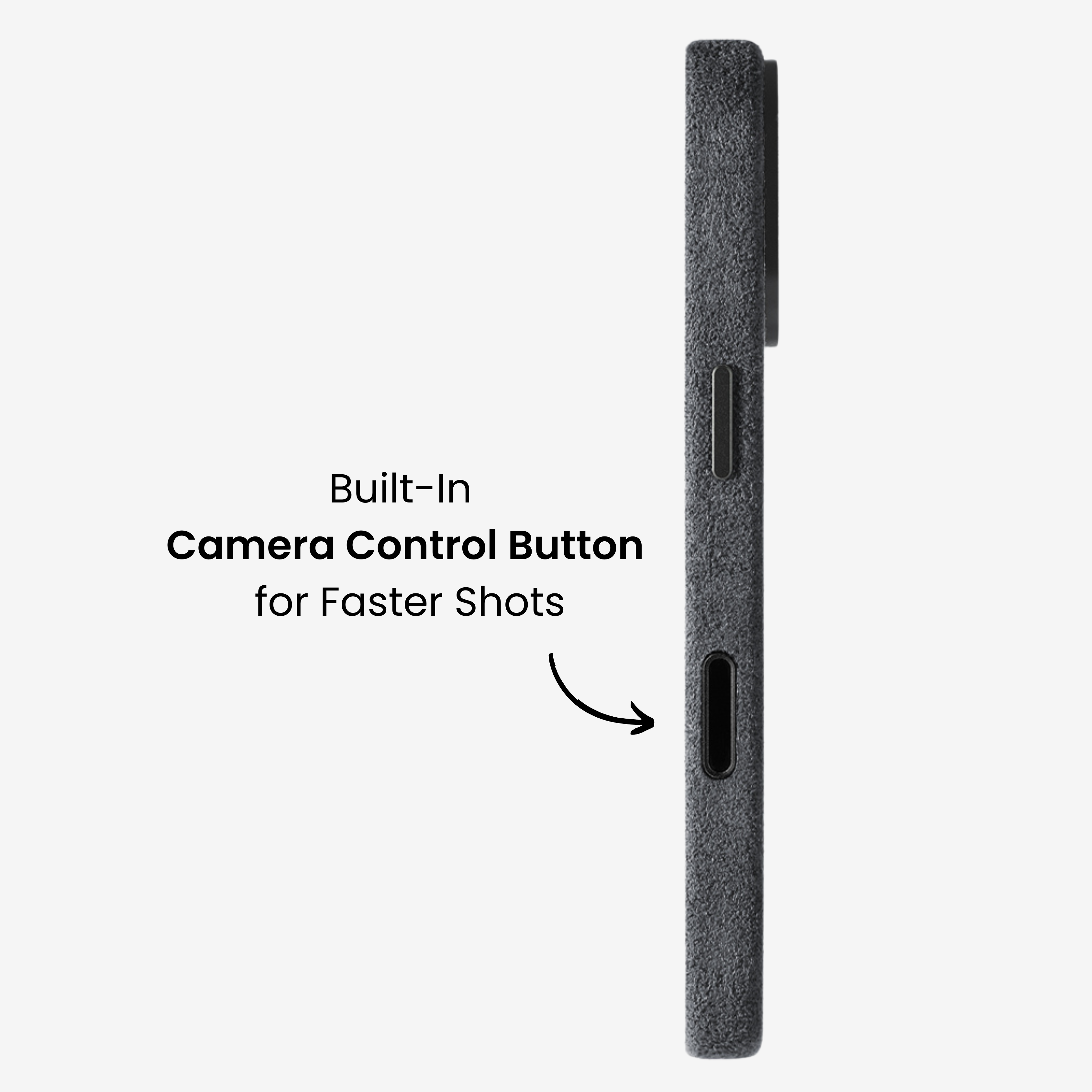 iPhone 17 Series - Alcantara Case - Space Grey